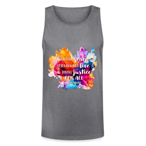 Grace Love Justice Color Splash - Unisex Tri-Blend Organic Tank