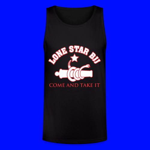 LONE STAR BRAZILIAN JIU-JITSU - Red and white - Unisex Tri-Blend Organic Tank