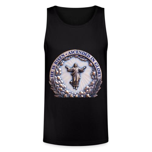 He Is Risen Ascended In Glory T Shirt, Gift - Unisex Tri-Blend Organic Tank