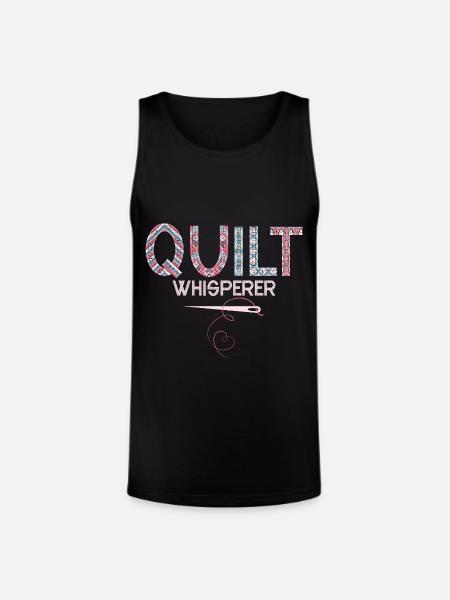 Quilt Whisperer Quilting Quilter - Unisex Tri-Blend Organic Tank - black