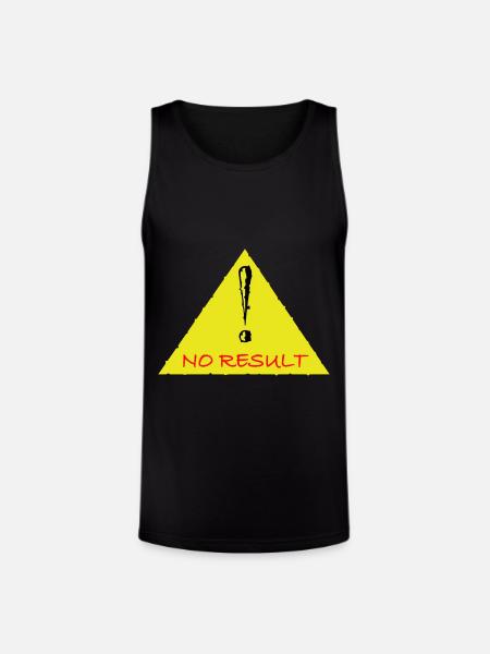 No Result - Unisex Tri-Blend Organic Tank - black