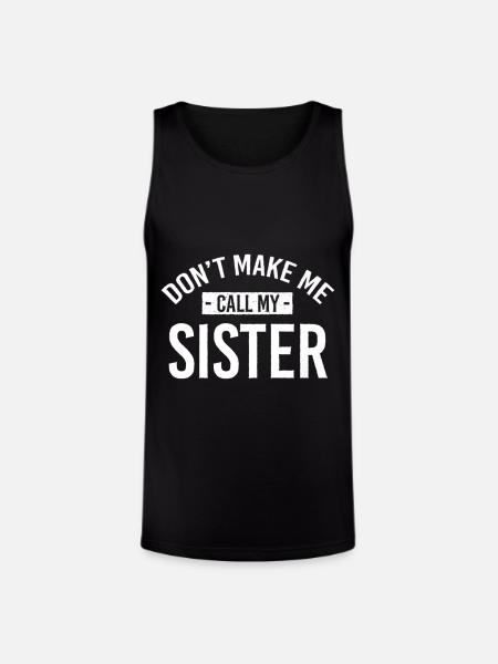 Sister Family Relatives Premium - Unisex Tri-Blend Organic Tank - black