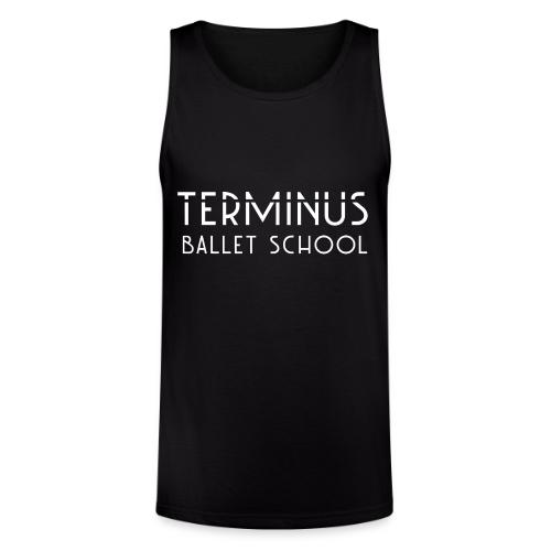 School Logo (white text) - Unisex Tri-Blend Organic Tank