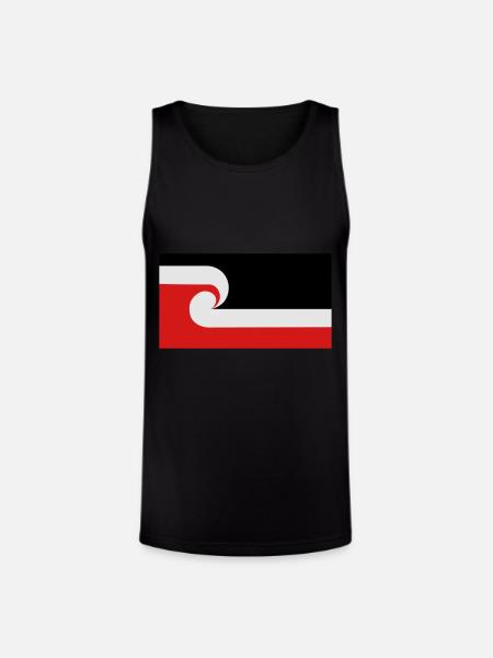 Maori Flag - Unisex Tri-Blend Organic Tank - black