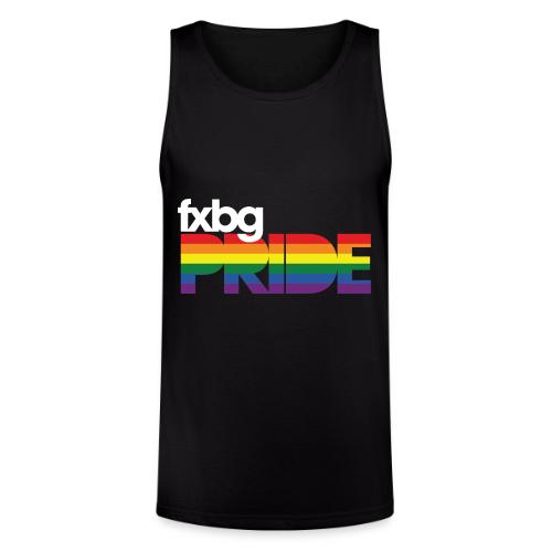 FXBG PRIDE Logo - WHITE - Unisex Tri-Blend Organic Tank