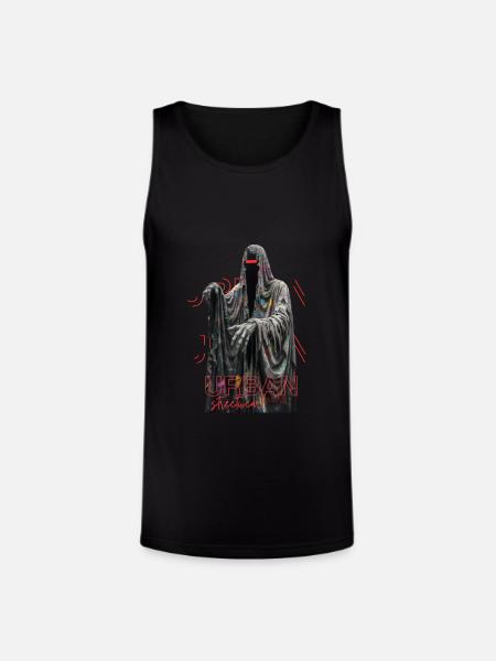 Urban_Streets-Ghost - Unisex Tri-Blend Organic Tank - black