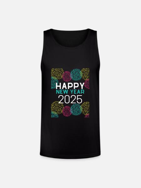 new year design - Unisex Tri-Blend Organic Tank - black