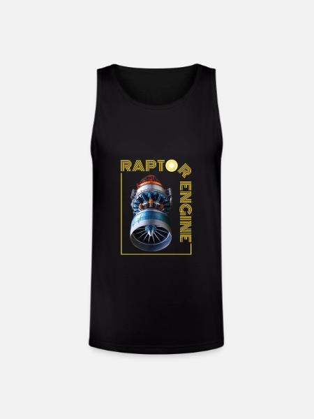 raptor - Unisex Tri-Blend Organic Tank - black