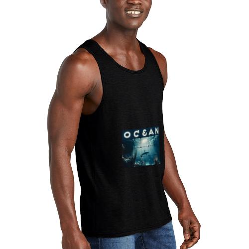 Ocean: Dolphin’s Serenity - Unisex Tri-Blend Organic Tank