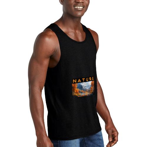 Nature: Golden Autumn Escape - Unisex Tri-Blend Organic Tank