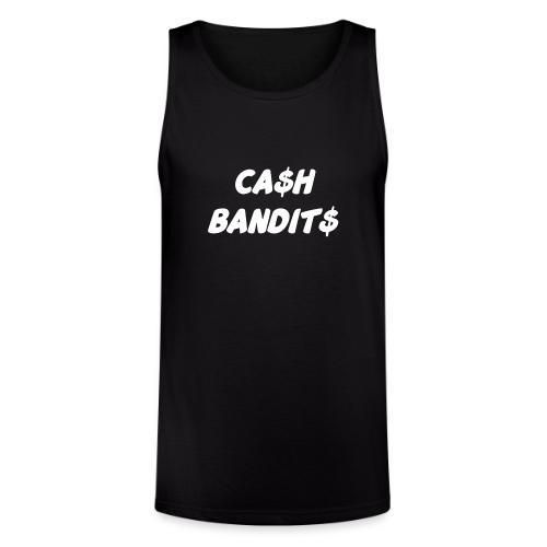 CA$H BANDIT$ Word Logo White - Unisex Tri-Blend Organic Tank