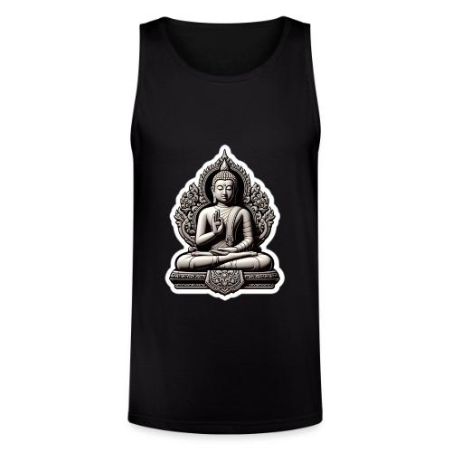 The Buddha Displaying Hand Mudra - Unisex Tri-Blend Organic Tank