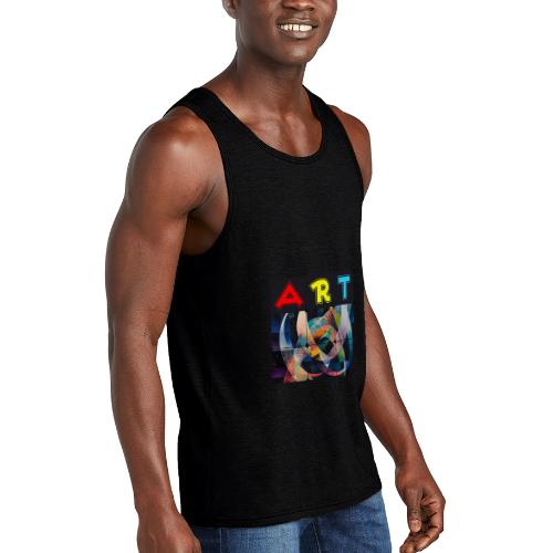 Art of Stripes and Shades - Unisex Tri-Blend Organic Tank