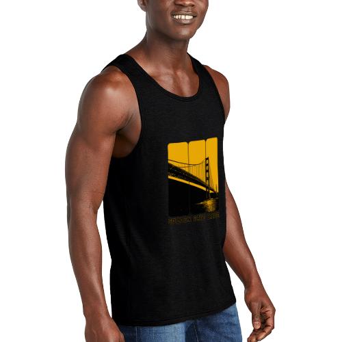 Golden Gate Bold Icon - Unisex Tri-Blend Organic Tank