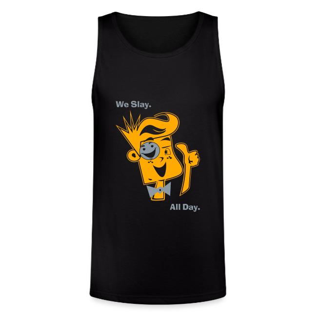 We Slay All Day Shiny Shirt Metallic Silver & Gold