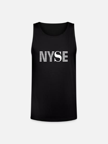 Nyse New York Stock Exchange - Unisex Tri-Blend Organic Tank - black