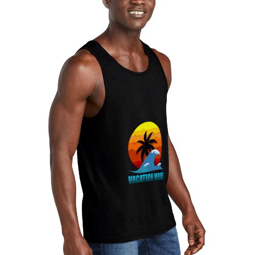 Vacation mode: Sunset Escape - Unisex Tri-Blend Organic Tank