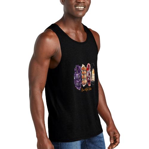Spooky Cute Halloween Treats Art - Unisex Tri-Blend Organic Tank