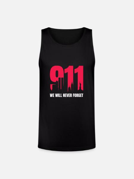 9/11 - Unisex Tri-Blend Organic Tank - black