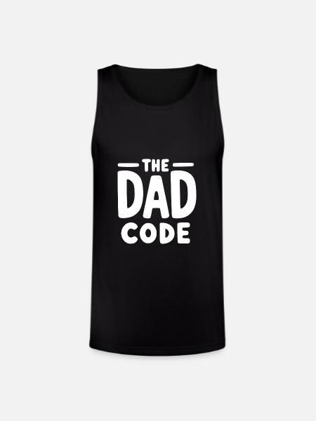 The Dad Code - Unisex Tri-Blend Organic Tank - black