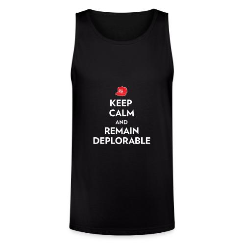 Keep Calm and Remain Deplorable - Unisex Tri-Blend Organic Tank