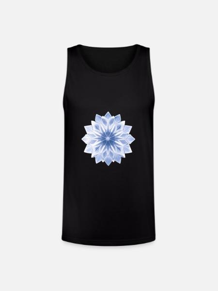 Ice Crystal - Unisex Tri-Blend Organic Tank - black