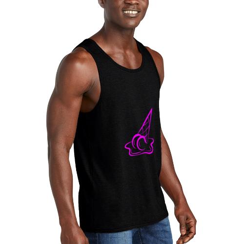 Scandalo NYC Ice 2024 one side - Unisex Tri-Blend Organic Tank