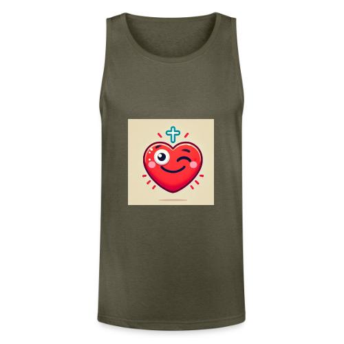 DALLE 2025 09 13 15 56 10 A winking heart sh - Unisex Tri-Blend Organic Tank