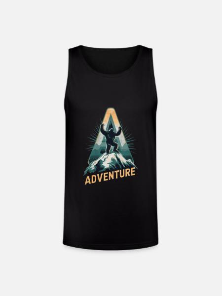 Big Foot ADVENTURE - Unisex Tri-Blend Organic Tank - black