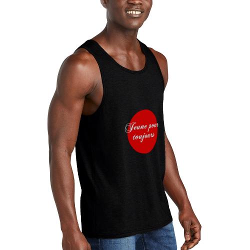 Jeune pour toujours - Unisex Tri-Blend Organic Tank