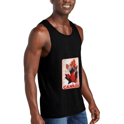 Canada Inked Leaf - Unisex Tri-Blend Organic Tank