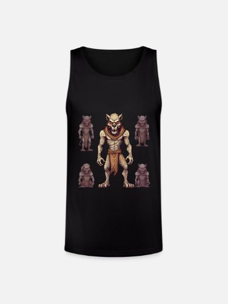 Halloween Werewolf - Unisex Tri-Blend Organic Tank - black
