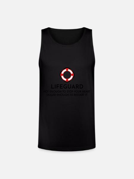lifeguard - Unisex Tri-Blend Organic Tank - black
