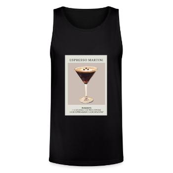 Minimalist Espresso Martini Decor Cocktail Party - Unisex Tri-Blend Organic Tank - black - Front