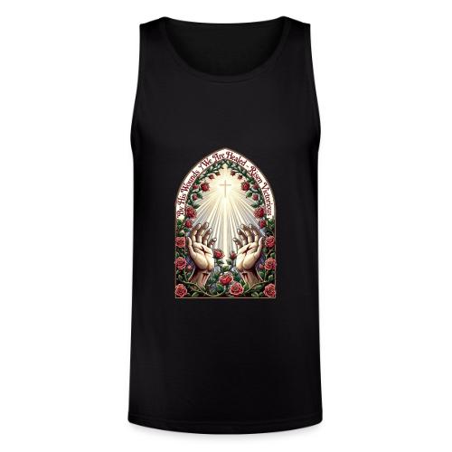 Easter By His Wounds Healed T Shirt, Renewal Gift - Unisex Tri-Blend Organic Tank