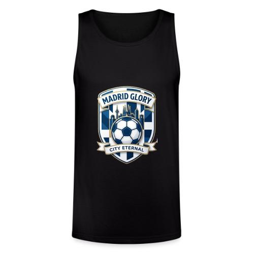 Madrid Skyline Glory T Shirt, Madrid Fan Gift - Unisex Tri-Blend Organic Tank