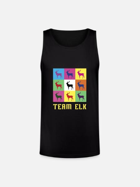 Team Elk - Unisex Tri-Blend Organic Tank - black