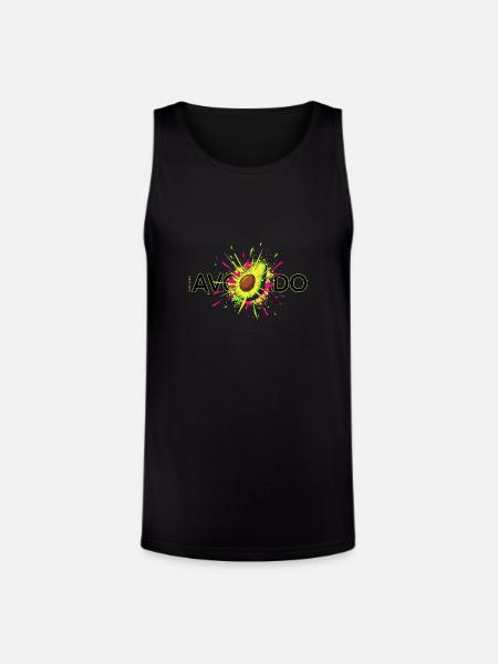 VARENO - URBAN SPLIT - Unisex Tri-Blend Organic Tank - black