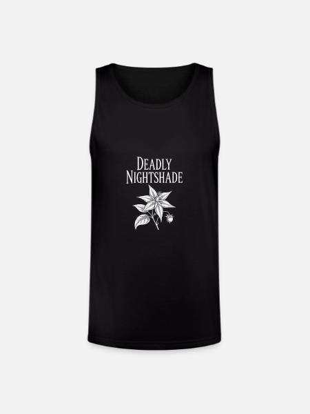 Deadly Nightshade Deadly Nightshade - Unisex Tri-Blend Organic Tank - black