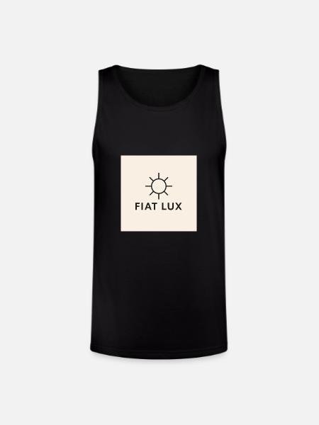 Fiat Lux Sun Emblem - Unisex Tri-Blend Organic Tank - black