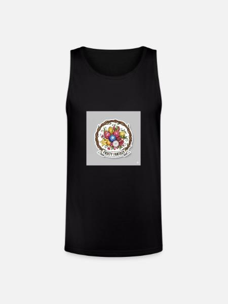 Fruity Fantasy Fruit Medley - Unisex Tri-Blend Organic Tank - black
