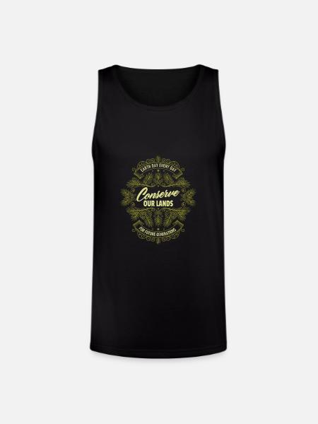 Conserve Our Lands - Unisex Tri-Blend Organic Tank - black