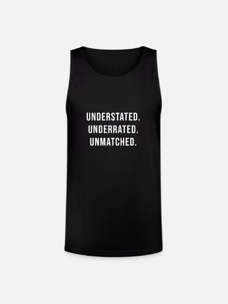 Understated Underrated Unmatched - Unisex Tri-Blend Organic Tank - black