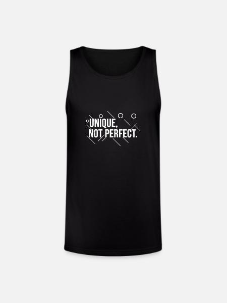 Unique-_Not_Perfect_Abstract - Unisex Tri-Blend Organic Tank - black