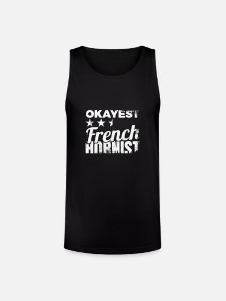 Average French Hornist - Unisex Tri-Blend Organic Tank - black