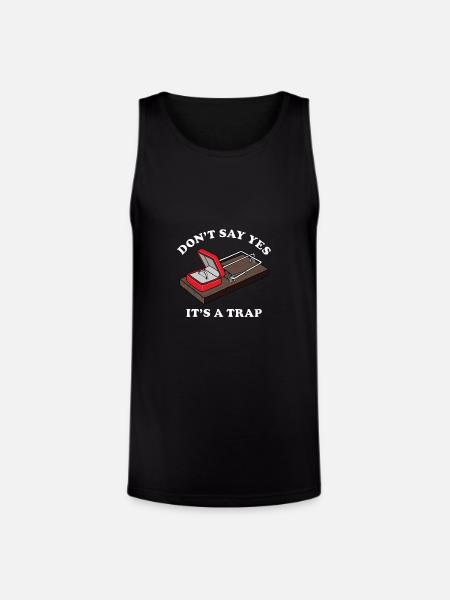 It's a Trap - Unisex Tri-Blend Organic Tank - black