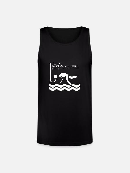 Reel_Adventure - Unisex Tri-Blend Organic Tank - black