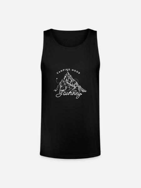 Camping_Mood - Unisex Tri-Blend Organic Tank - black