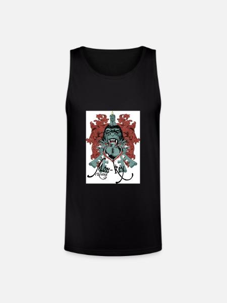 Mon-Key Revenge - Unisex Tri-Blend Organic Tank - black
