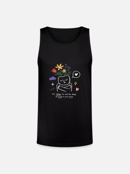 Kind Mind Bloom - Unisex Tri-Blend Organic Tank - black